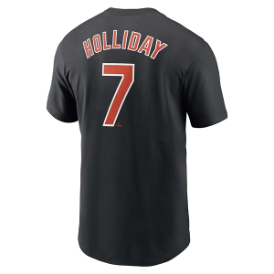 Baltimore Orioles Jackson Holliday #7 Name & Number T-Shirt 2XLarge Black