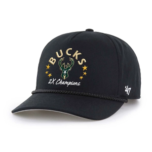 Milwaukee Bucks 47 Brand Global Star Adjustable Hat One Size Black