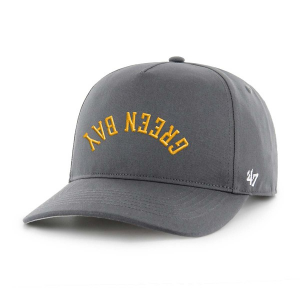 Green Bay Packers 47 Brand Flip Script Adjustable Hat One Size Charcoal