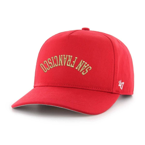 San Francisco 49ers 47 Brand Flip Script Adjustable Hat One Size Red