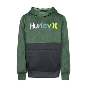 Boys' Hurley Solar Block Hoodie 7Y Green
