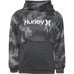 Boys' Hurley Solar Block Hoodie 6Y Grey Heather Camo
