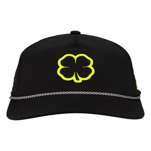 Men's Black Clover Neon Nights Golf Snapback Hat One Size Black