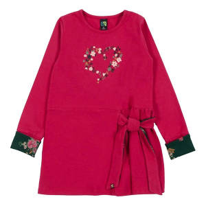 Girls' Nano Noruk Heart Garden Tunic Dress 4T New Raspberry