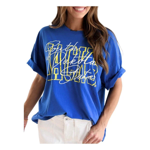 South Dakota State Jackrabbits Gameday Social Women's Owens T-Shirt Medium Royal