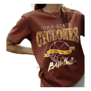 Iowa State Cyclones Gameday Social Women's Basketball Rodman T-Shirt XLarge Maroon