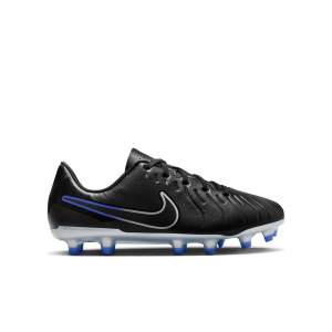 Kids' Nike Jr. Tiempo Legend 10 Club Molded Soccer Cleats Little 1 Black/Chrome/Hyper Royal