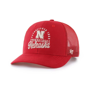 Nebraska Cornhuskers 47 Brand Pit Stop Trucker Adjustable Hat One Size Red