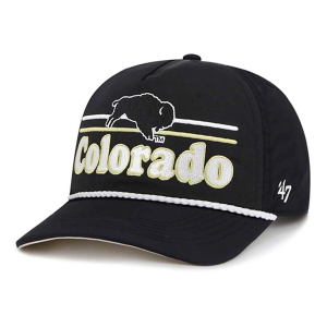 Colorado Buffaloes 47 Brand Rope Adjustable Hat One Size Black