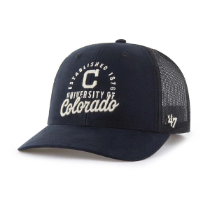Colorado Buffaloes 47 Brand Trucker Pit Stop Adjustable Hat One Size Black