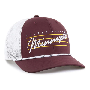 Minnesota Golden Gophers 47 Brand Downburst Trucker Adjustable Hat One Size Maroon