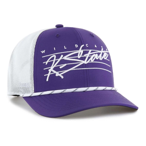 Kansas State Wildcats 47 Brand Downburst Trucker Adjustable Hat One Size Purple