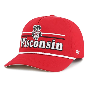 Wisconsin Badgers 47 Brand Rope Campscape Adjustable Hat One Size Red