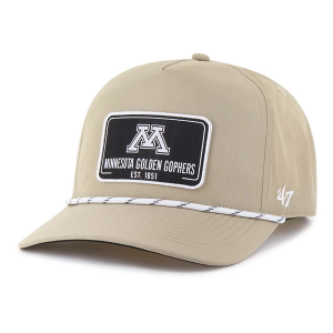 Minnesota Golden Gophers 47 Brand Sculp Patch Adjustable Hat One Size Khaki