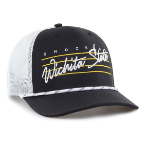 Wichita State Shockers 47 Brand Downburst Trucker Adjustable Hat One Size Black