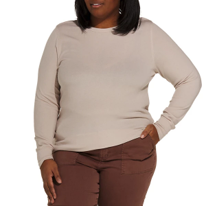 Women's Thread & Supply Stacy Long Sleeve T-Shirt 3X Silver Grey Heather