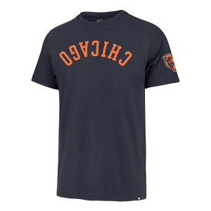 Chicago Bears 47 Brand Upside Down T-Shirt Small Navy