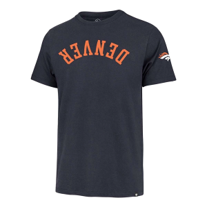 Denver Broncos 47 Brand Upside Down T-Shirt Large Navy