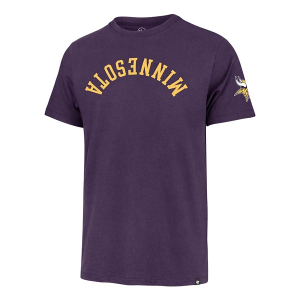 Minnesota Vikings 47 Brand Upside Down T-Shirt Small Purple
