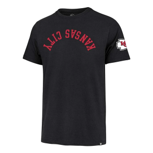 Kansas City Chiefs 47 Brand Upside Down T-Shirt Large Black