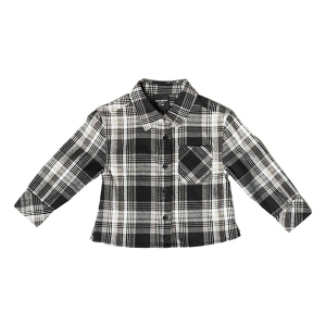 Boys' Little Bipsy Flannel Long Sleeve Button Up Shirt 4/5 Plaid