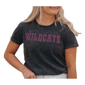 Kansas State Wildcats Gameday Social Women's Rhodes T-Shirt Medium Black