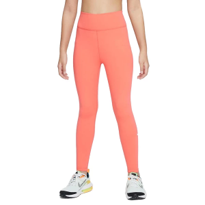 Girls' Nike Dri-FIT One Leggings Large Magic Ember/White