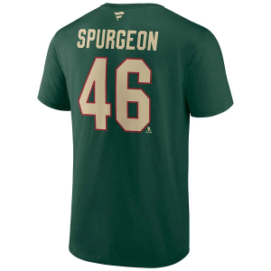 Minnesota Wild Fanatics #46 Jared Spurgeon Name & Number T-Shirt Large Green