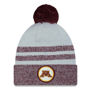 Minnesota Golden Gophers New Era Patch Beanie Maroon