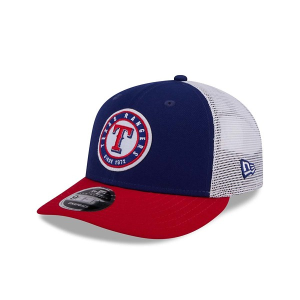 Texas Rangers New Era Throwback 9Fifty Snapback Hat One Size Navy