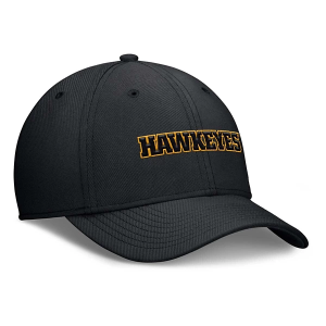Iowa Hawkeyes Nike Rise Pill Flexfit Hat Medium Black