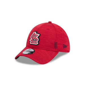 St. Louis Cardinals New Era 2024 Clubhouse 39Thirty Flexfit Hat L/XL Red