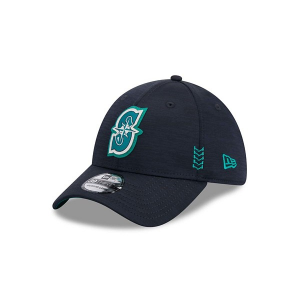 Seattle Mariners New Era 2024 Clubhouse 39Thirty Flexfit Hat L/XL Blue