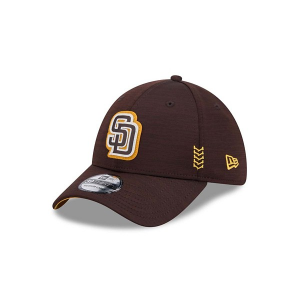 San Diego Padres New Era 2024 Clubhouse 39Thirty Flexfit Hat M/L Brown
