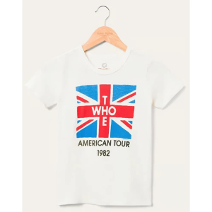 Girls' Junk Food The Who American Tour 1982 T-Shirt Large White