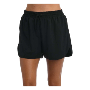 Women's 24th & Ocean Solids Woven Swim Shorts Misses XLarge Black