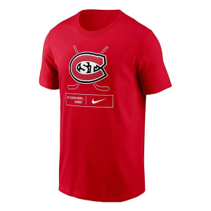 St. Cloud State Huskies Nike Hockey Bar T-Shirt Medium Red