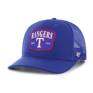 Texas Rangers 47 Brand Squad Trucker Adjustable Hat One Size Royal