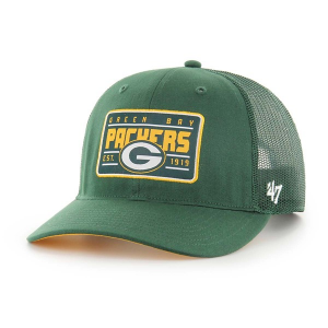Green Bay Packers 47 Brand Hardline Trucker Adjustable Hat One Size Green