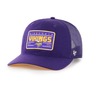 Minnesota Vikings 47 Brand Hardline Adjustable Hat One Size Purple