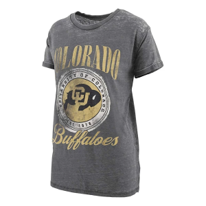 Colorado Buffaloes Pressbox Women's Falkland T-Shirt Large Black