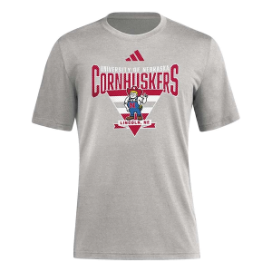Nebraska Cornhuskers adidas Trilateral T-Shirt Medium Heather Grey