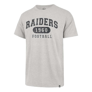 Las Vegas Raiders 47 Brand Model Arch T-Shirt Medium Grey Heather