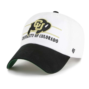Colorado Buffaloes 47 Brand Double Header Cleanup Adjustable Hat One Size White/Black