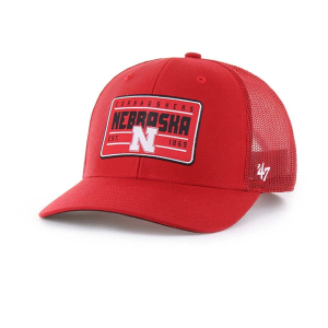 Nebraska Cornhuskers 47 Brand Hardline Trucker Adjustable Hat One Size Red