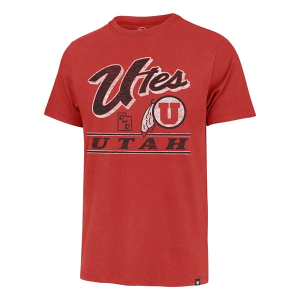 Utah Utes 47 Brand Fly By Frank T-Shirt Medium Red
