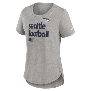 Women's Seattle Seahawks Nike Team Shout T-Shirt Medium Dark Grey Heather