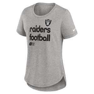 Women's Las Vegas Raiders Nike Team Shout T-Shirt Small Dark Grey Heather