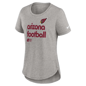Women's Arizona Cardinals Nike Team Shout T-Shirt Large Dark Grey Heather