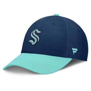 Seattle Kraken Fanatics 2 Tone Rink Flexfit Hat L/XL Navy